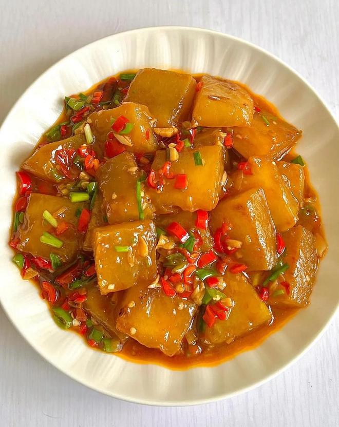 黄瓜鸡蛋炒火腿肠红烧冬瓜凉拌苦菊_中伏消暑菜_大盘凉菜图片