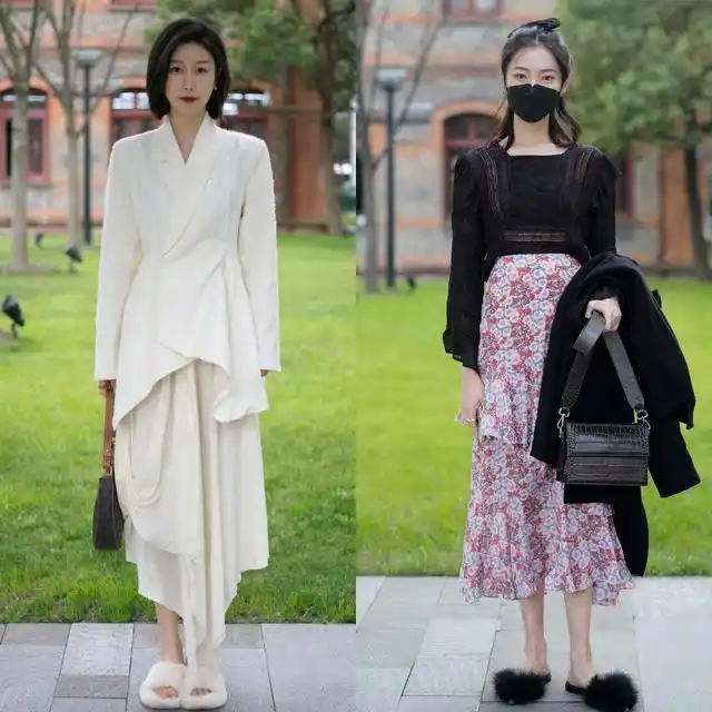 杭州中年女性穿搭_截短款上衣街拍趋势_短款上衣春季搭配