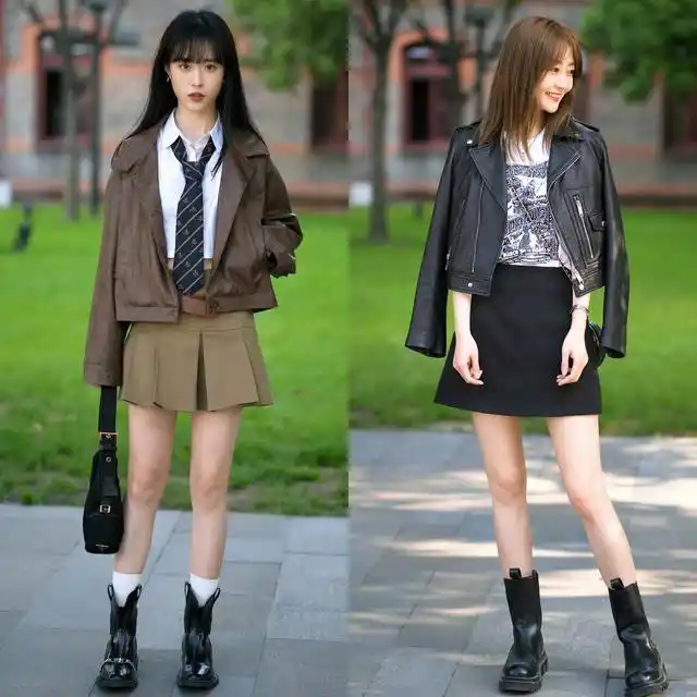 杭州中年女性穿搭_截短款上衣街拍趋势_短款上衣春季搭配