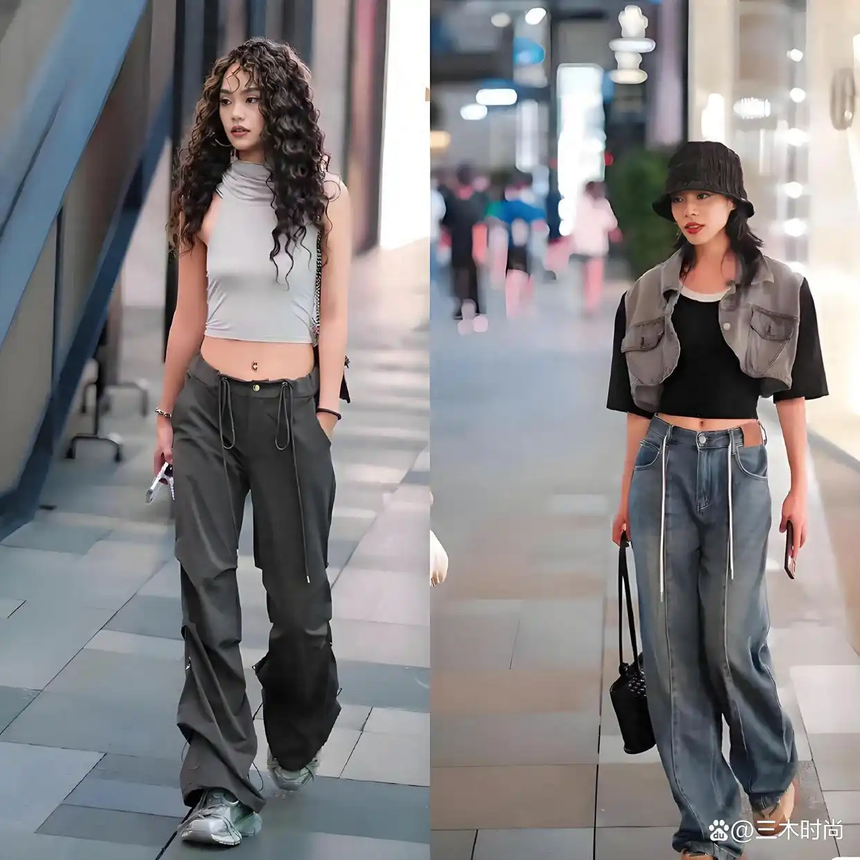 今年夏天超火！街拍趋势里短袖搭阔腿裤成热门组合啦