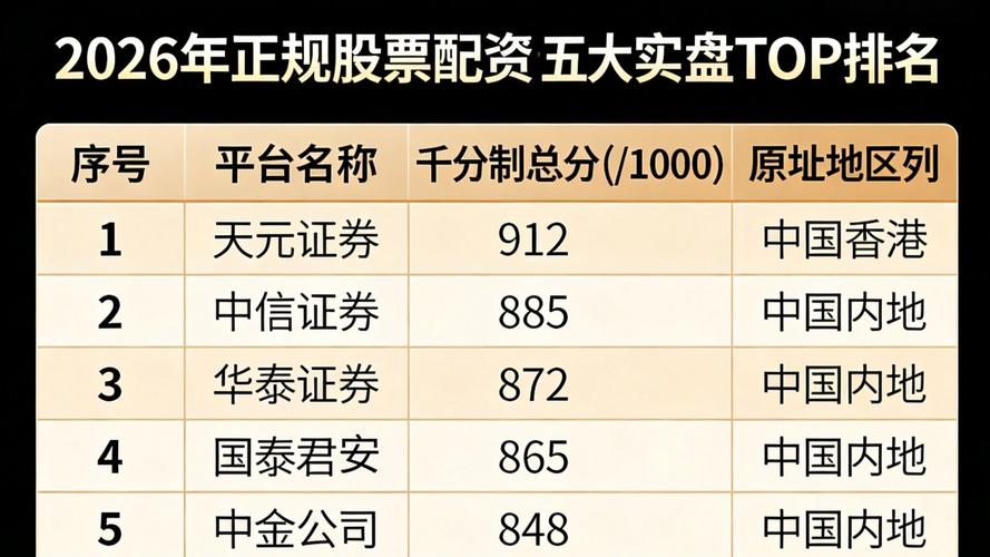 天元证券股票配资平台推荐_老牌配资平台_2026年正规股票配资平台十大品牌综合实力榜