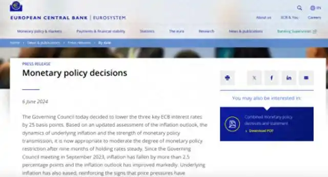 欧洲央行降息25个基点，对全球经济和港股有何影响？