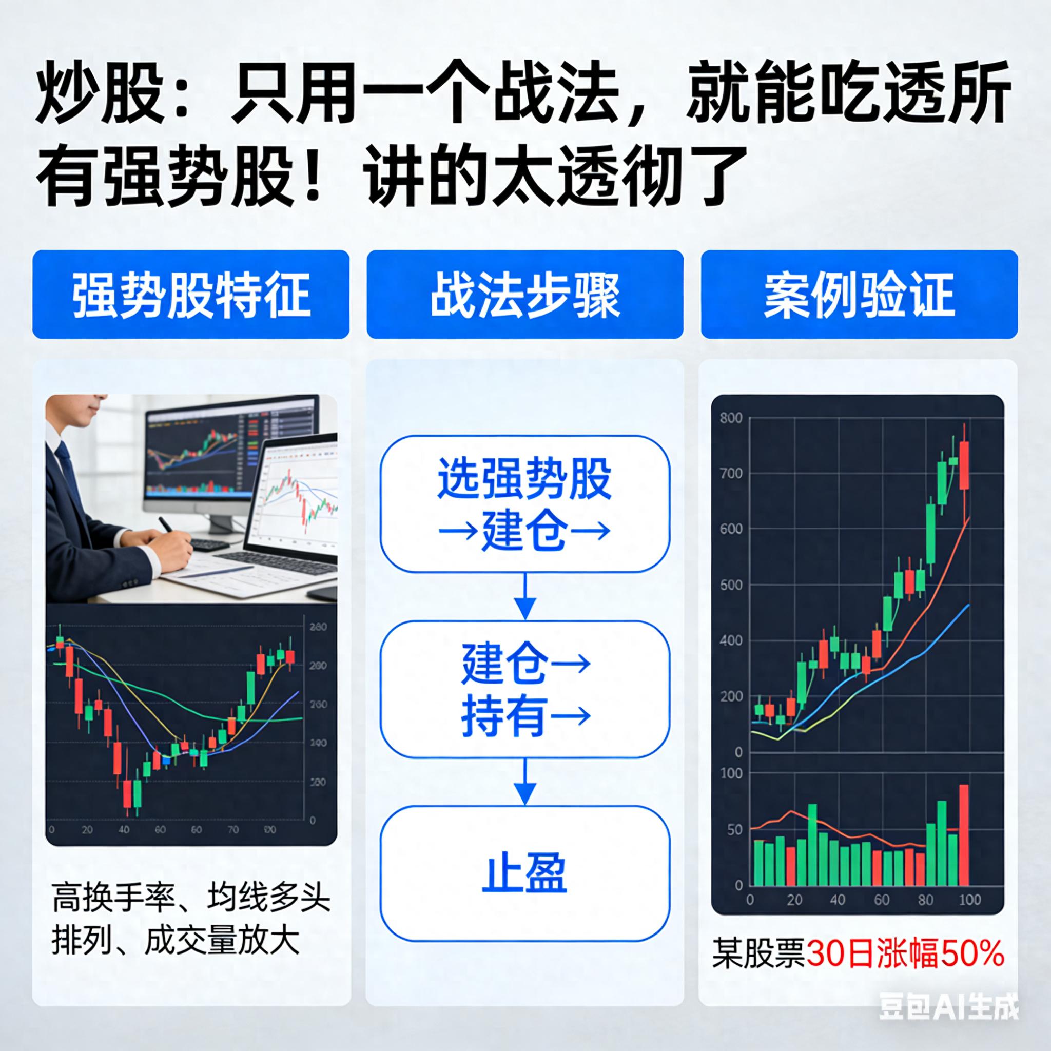 炒股莫贪多求杂，掌握这套强势股战法稳抓利润
