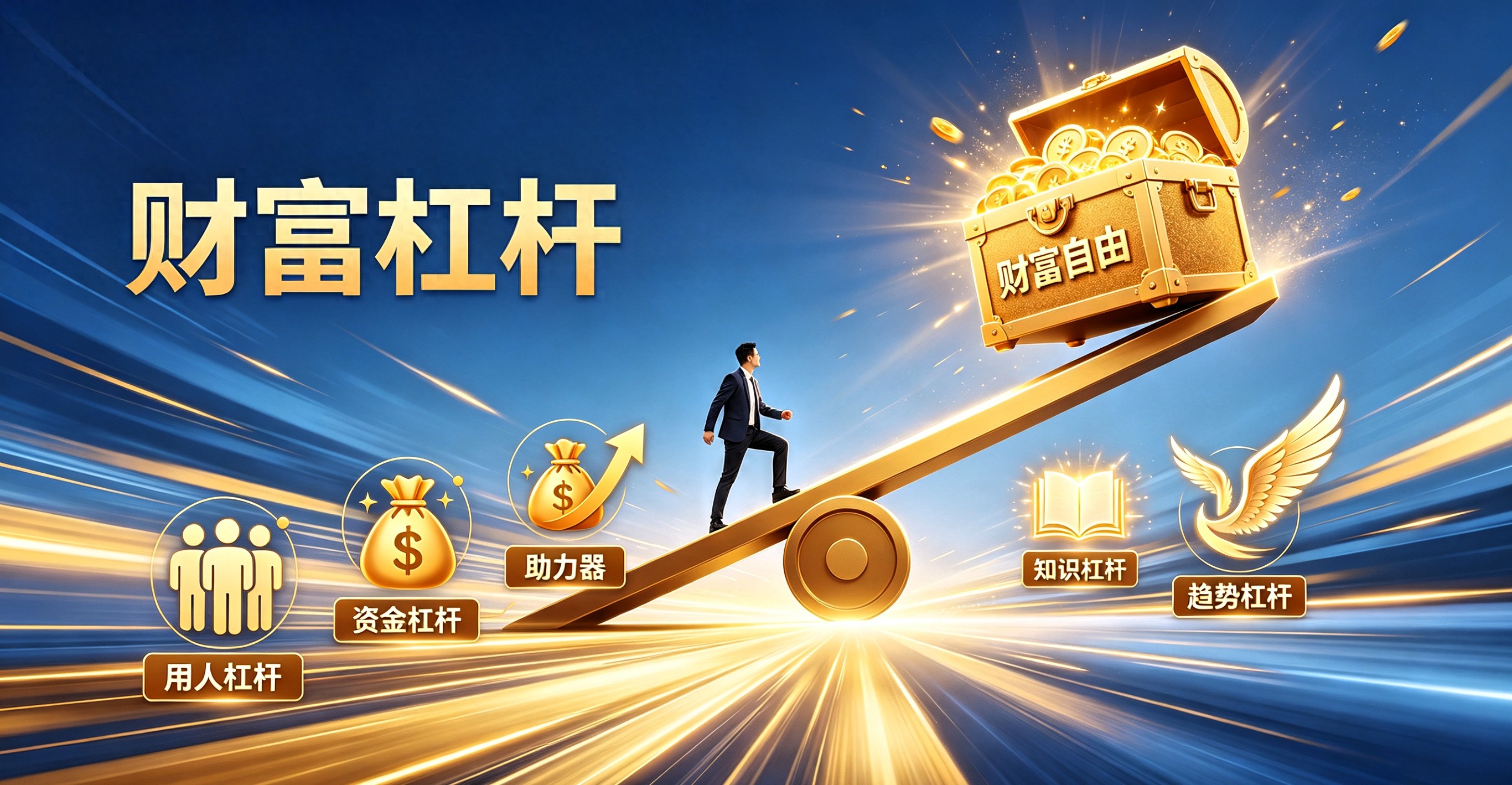 普通人突破收入天花板指南，四大财富杠杆助你靠近财富自由